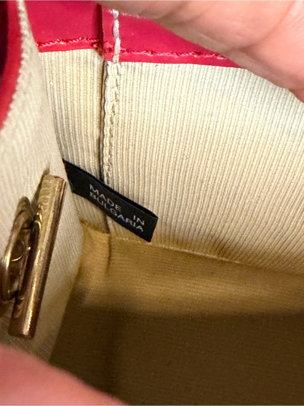 Furla Metropolis Red Leather Mini Crossbody - Picture 10 of 11